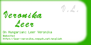 veronika leer business card